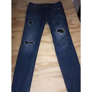 Bootlegger Jeans 29x29 Skinny Camo Patch Dark Wash